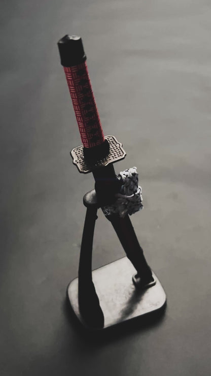 Mini Katana Red Samurai Letter Opener – Samurai Mini Katana