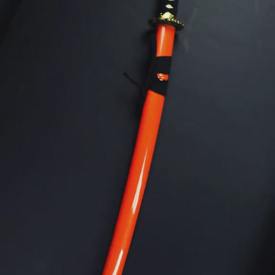 Musha "Golden Koi" Samurai Katana - Authentic Musha Swords.