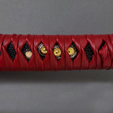 Musha Ceremonial Jintachi Katana (Burgundy) - Musashi Swords