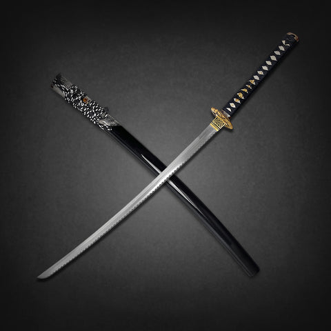 Miyamoto Musashi Katana, Katana en bois, épée de samouraï japonais