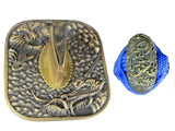 Musashi Square Dragon and Tiger Katana Blue Cord