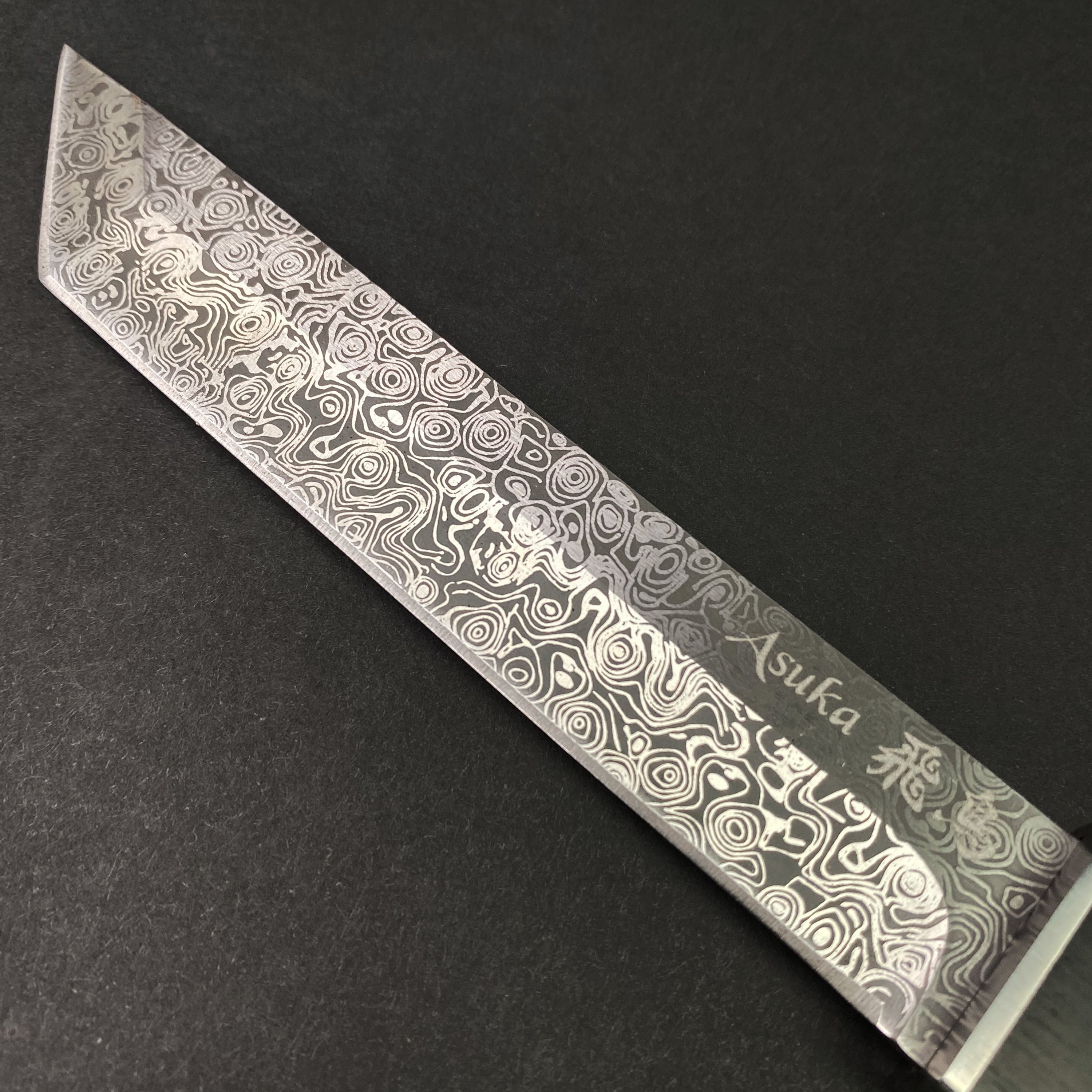 Buy Asuka Suterusu Damascus Modern Tanto Knife Online  - Musashi Swords